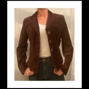 Willi Smith brown suede blazer